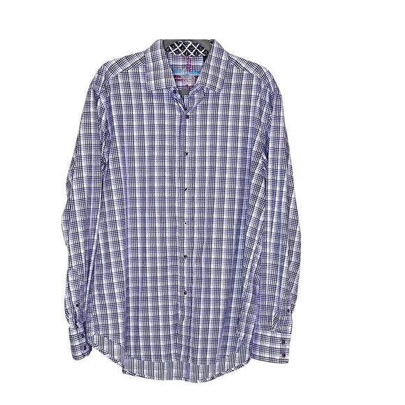 Robert Graham size XL shirt button-up flip cuffs cocktails evenings night clubs - Picture 2 of 12